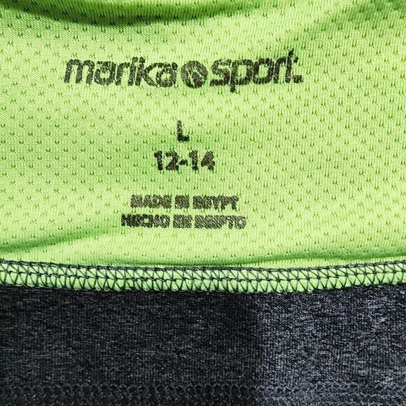 Marika Sports Capri Gray Leggings Large #4 - Picture 5 of 5